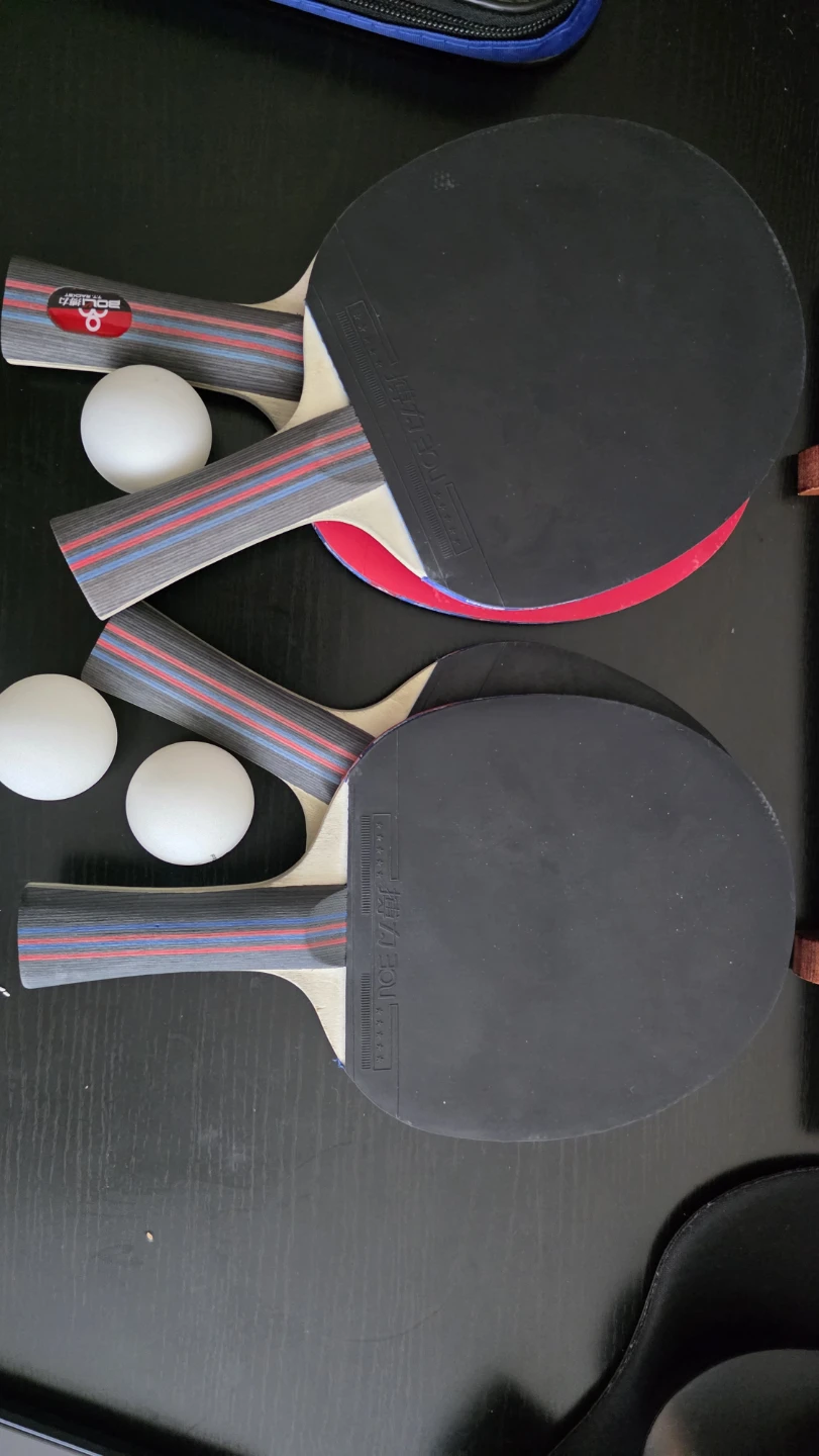 Used Ping Pong Rackets + 3 Balls – Good for Casual Play - photo 2
