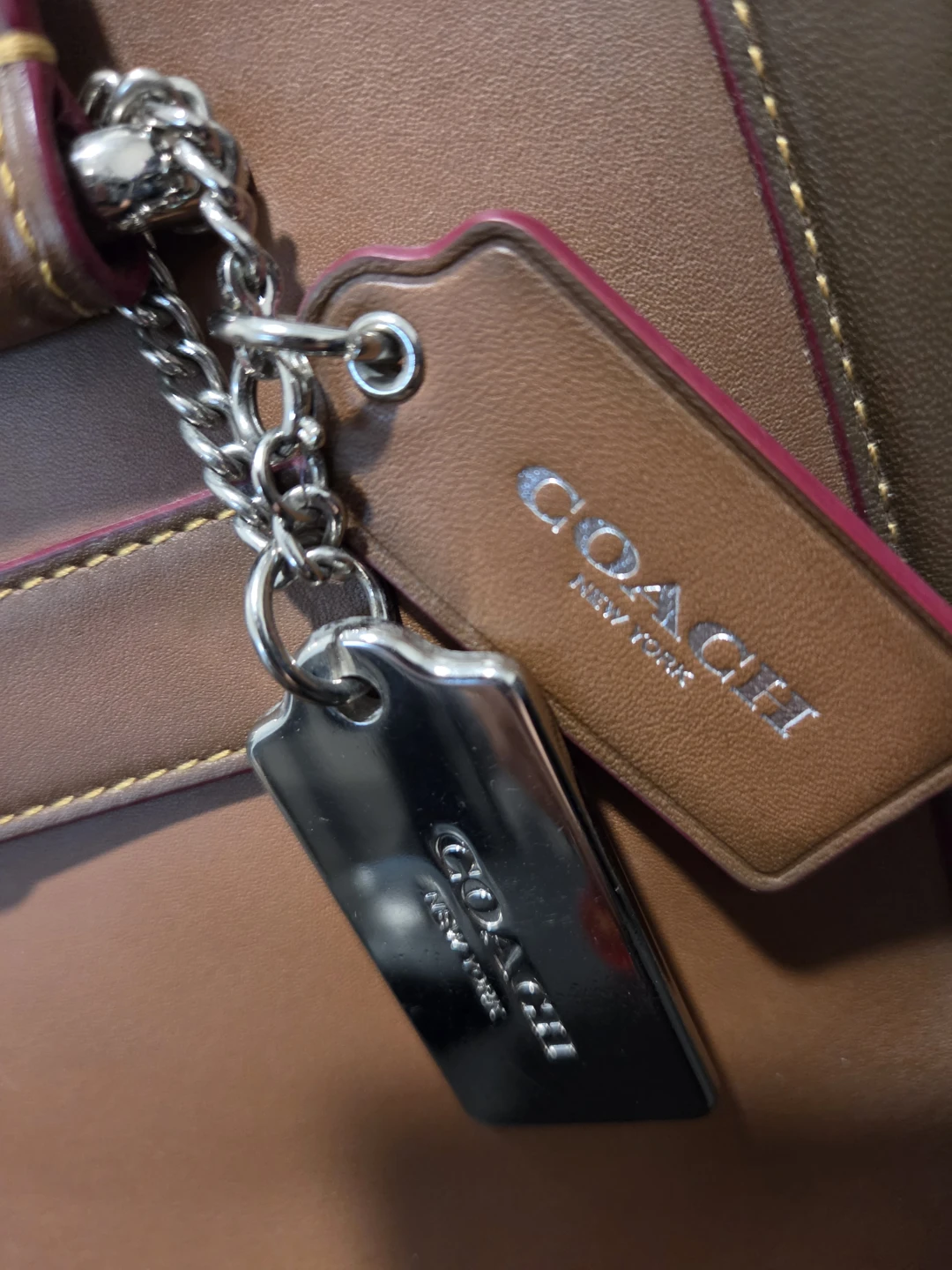 Coach Brown Leather Handbag (coach swagger carryall)