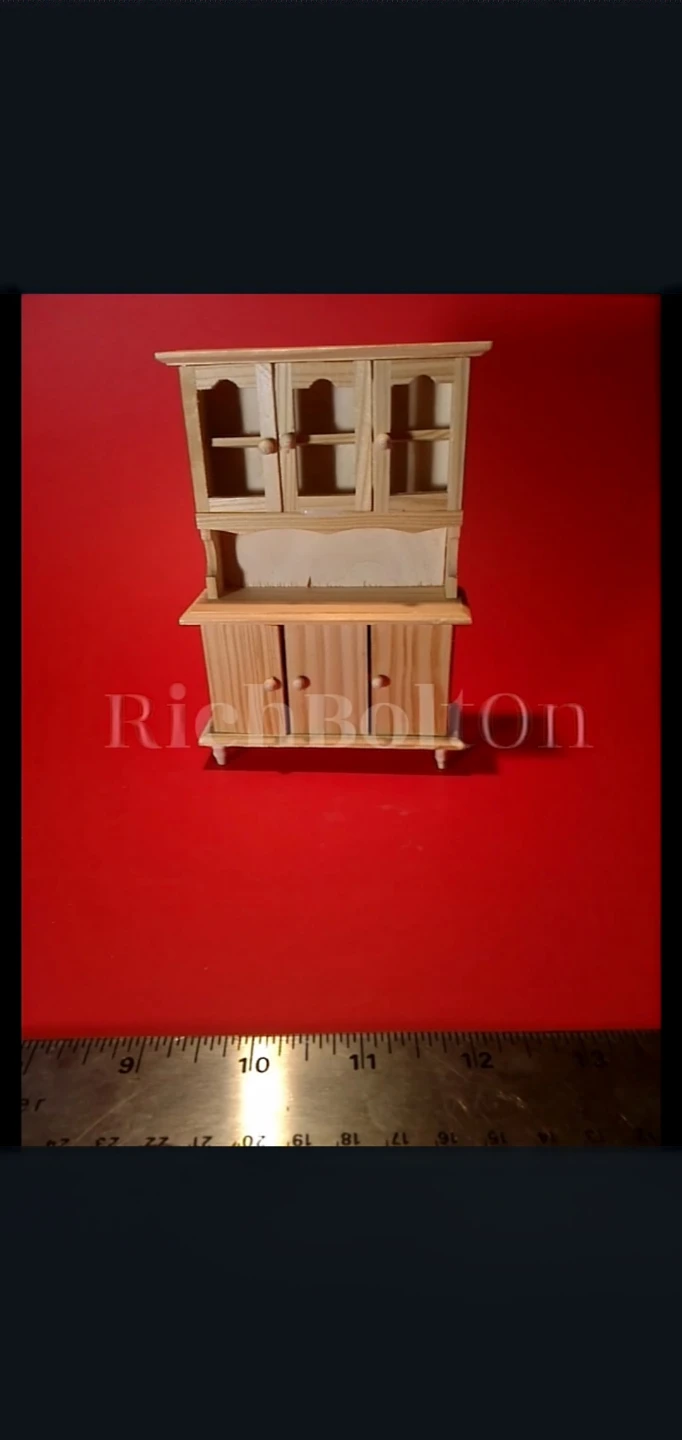 Wooden Dollhouse Hutch