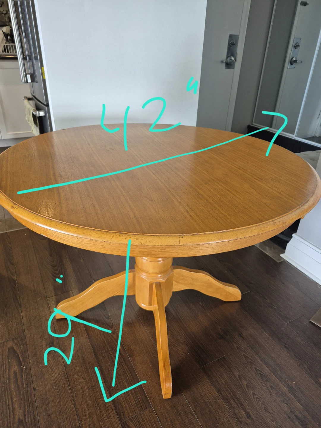 Wooden Round Dining Table - photo 4