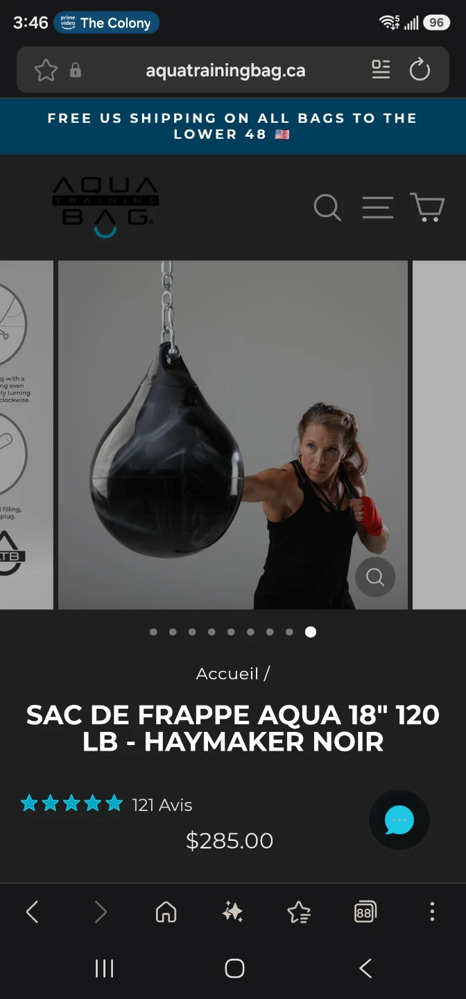 Aqua Training Bag Haymaker 18 inch 120 lb - photo 2
