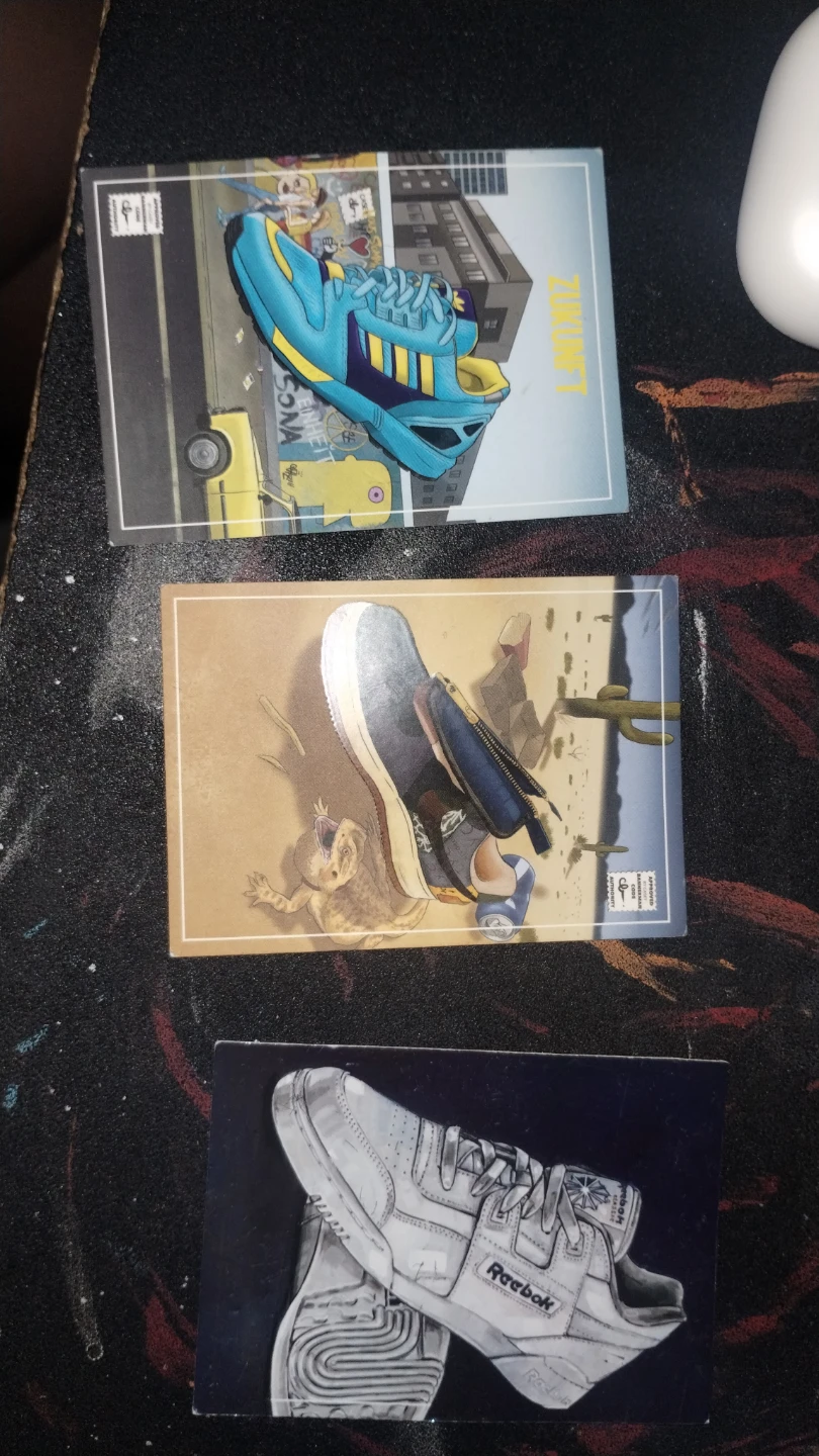 Set of 3 Panini Collabs Sneaker Collector Cards