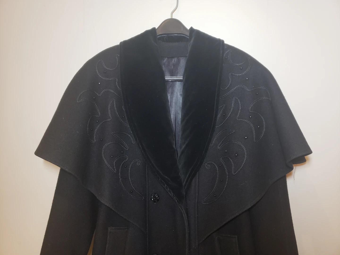 Black Wool Coat - photo 2