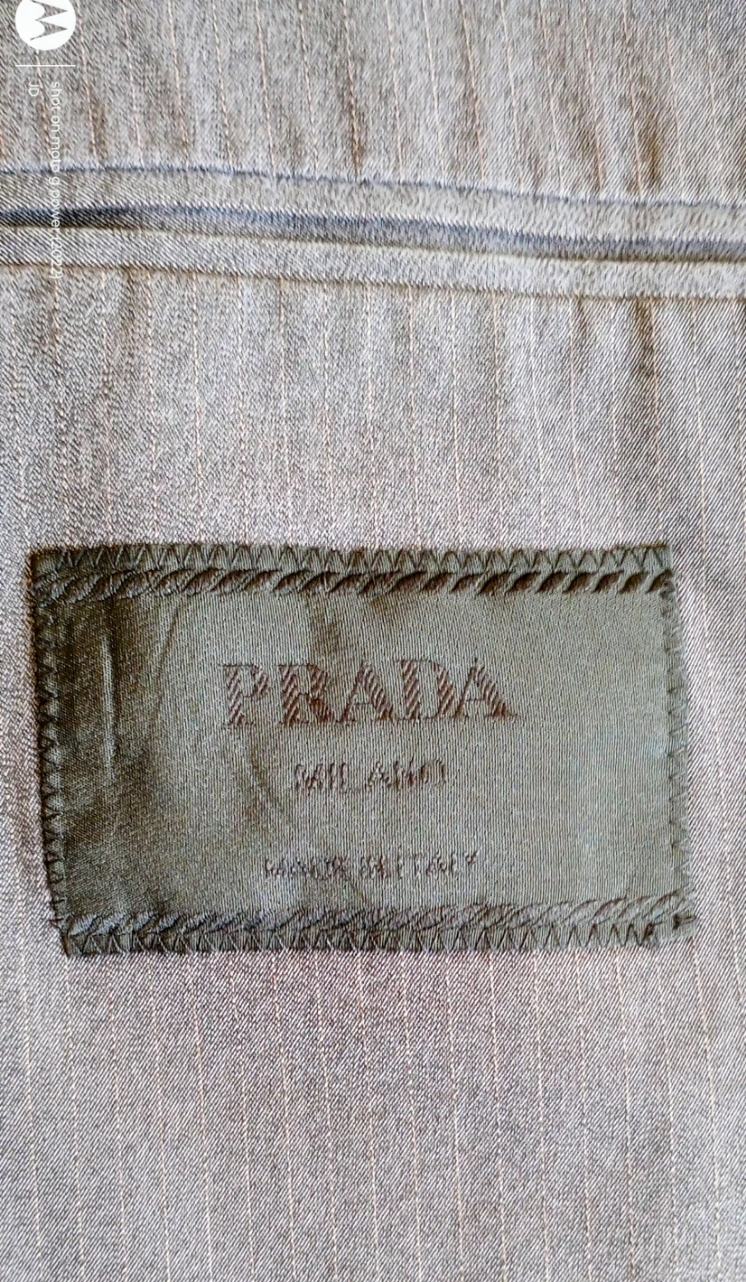 Prada Men's Gray Pinstripe Blazer - photo 5