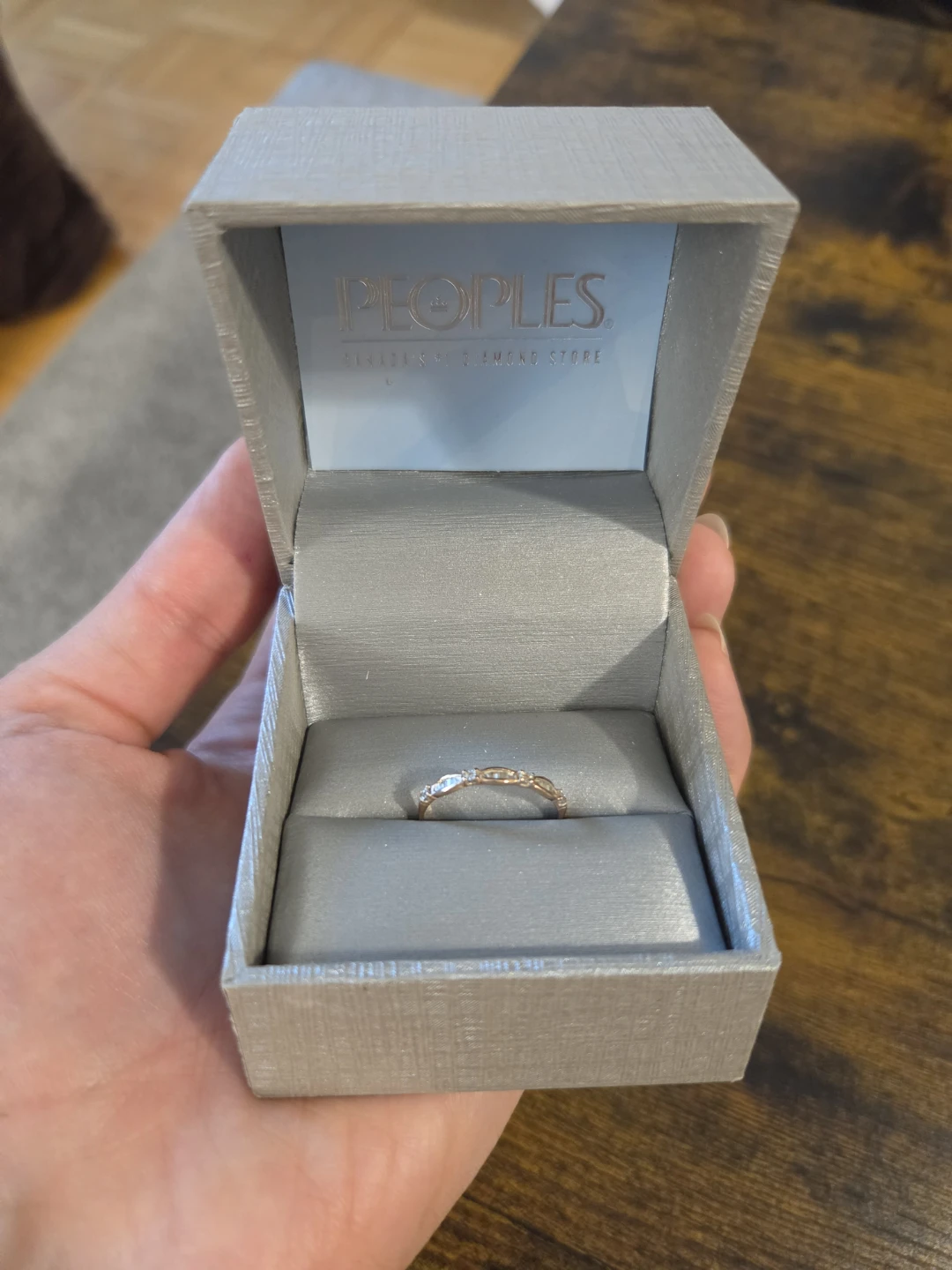 Peoples Diamond Stackable Ring