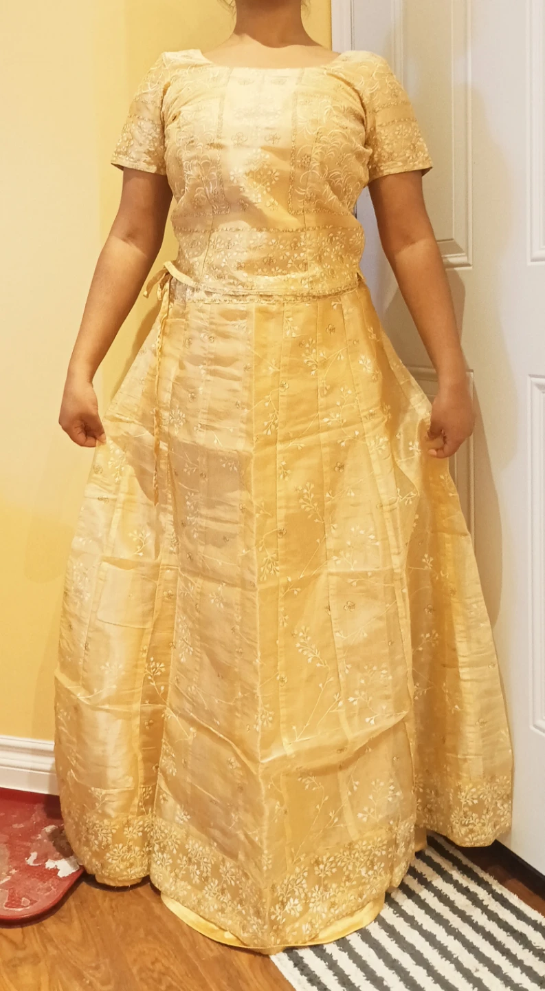 Gold Embroidered Lehenga Set