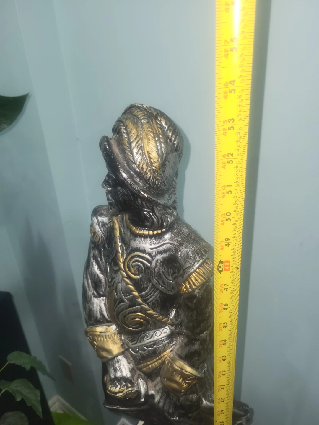 Decorative Knight Statue on Pedestal