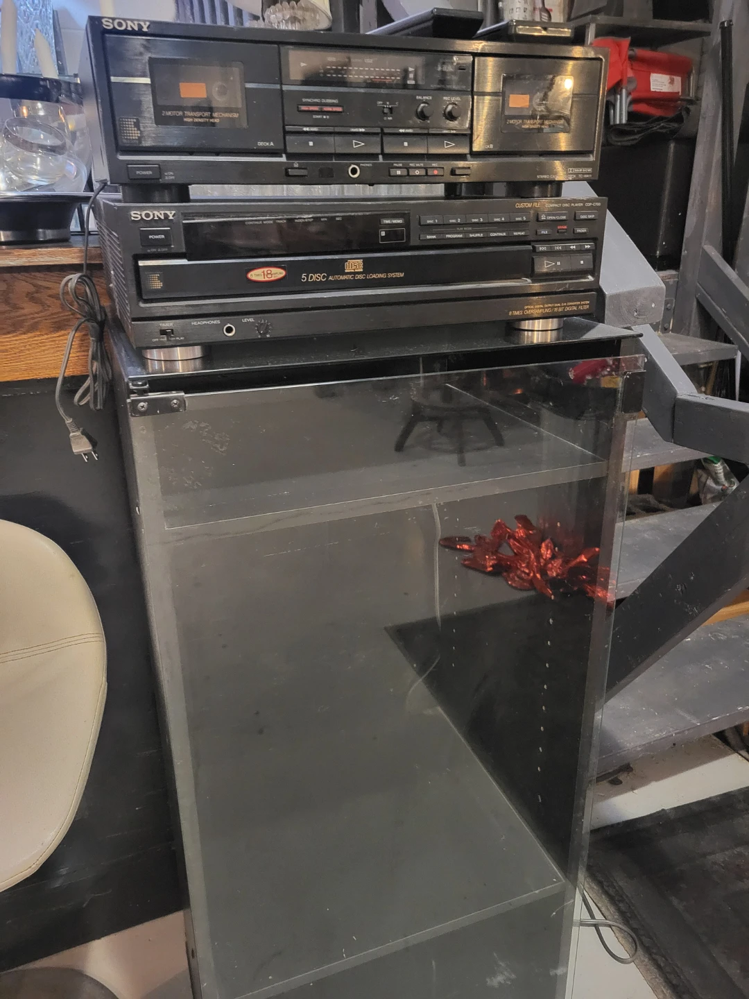 Sony Cassette Deck and 5-Disc CD Player - photo 2