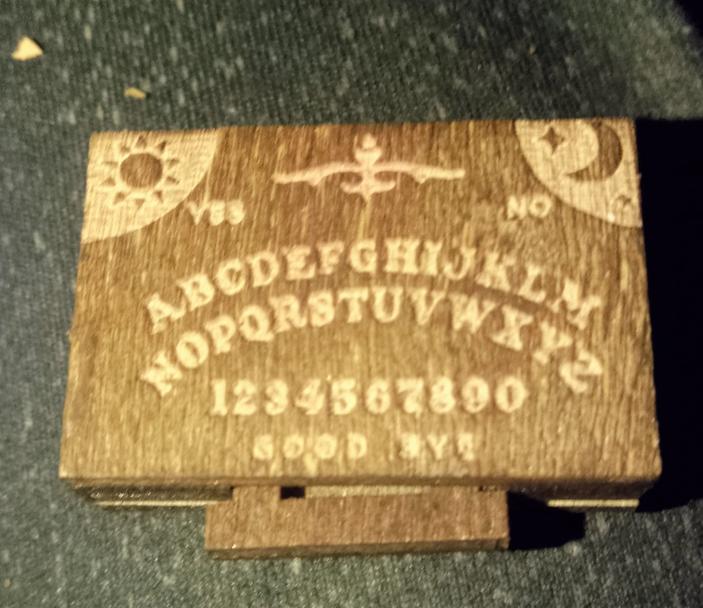 Miniature Wooden Ouija Board