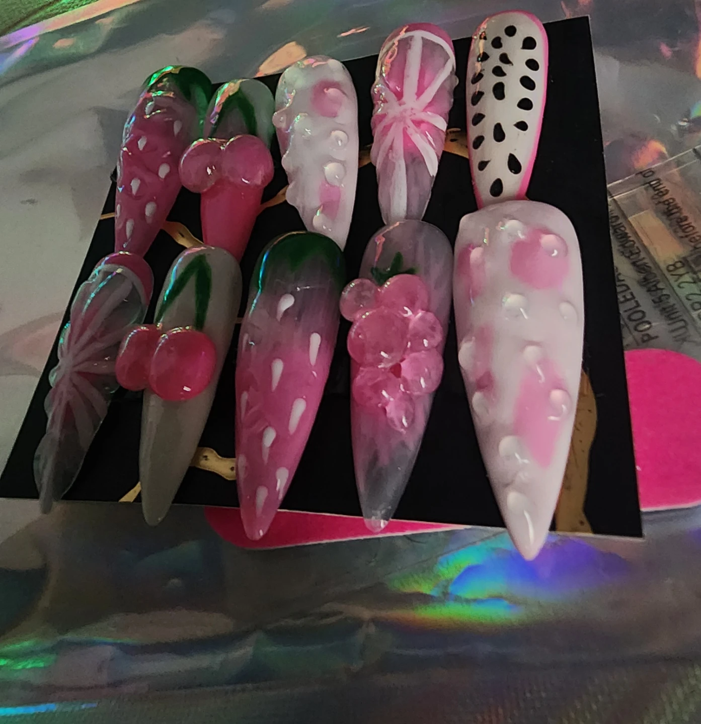HandmadeFruit Themed Press-On Nails Size M - photo 2