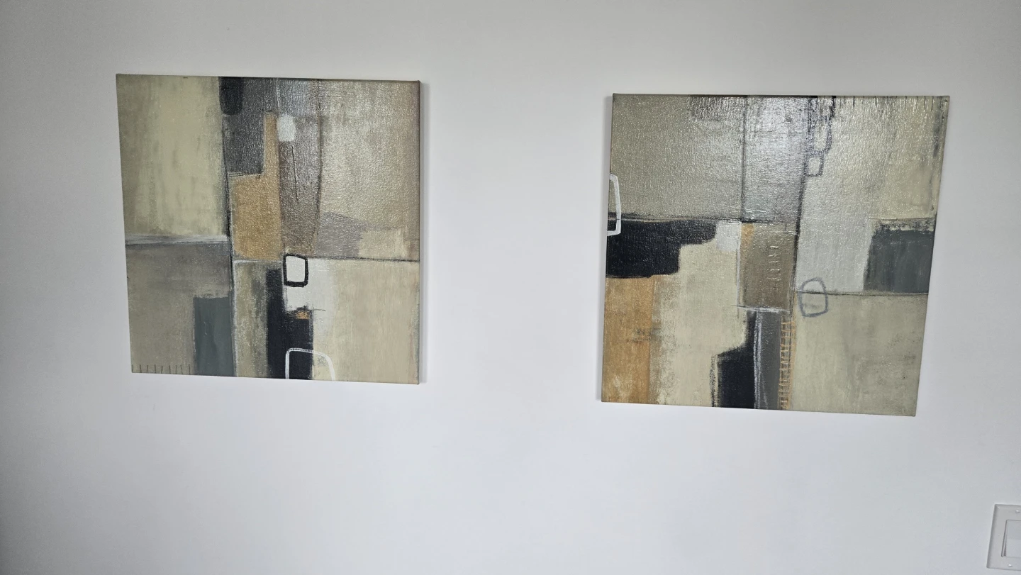 Set of 2 Abstract Paintings