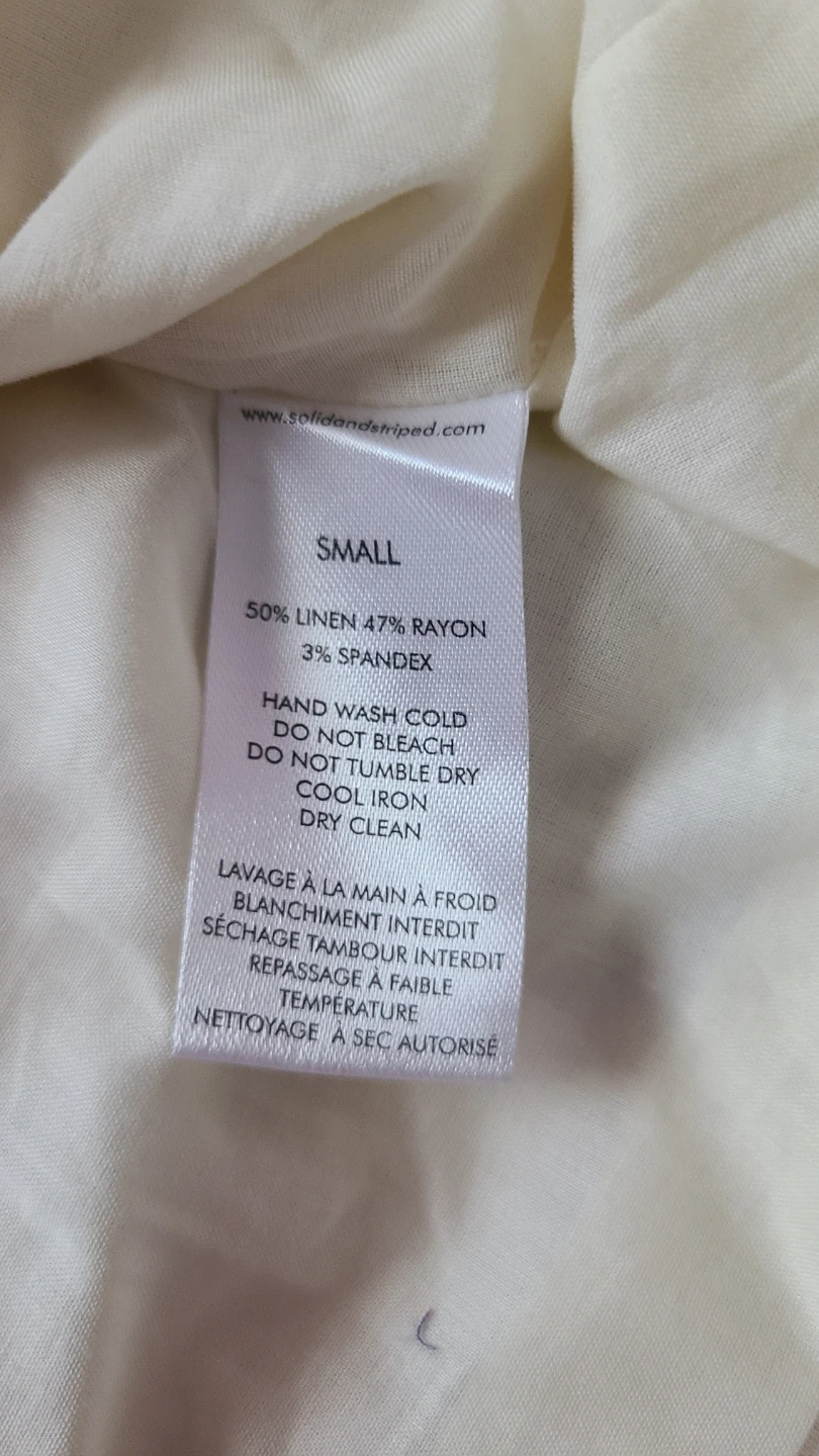 Solid & Striped Strapless Dress - Small - photo 3