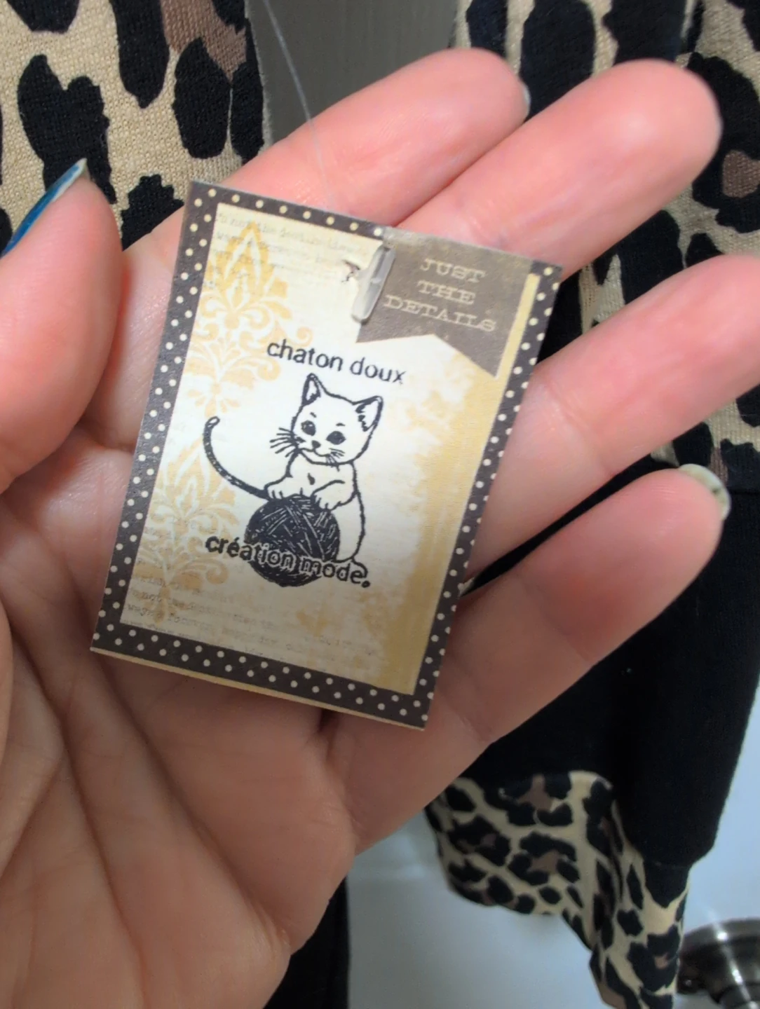 Chaton Doux Leopard Print Hoodie - photo 5