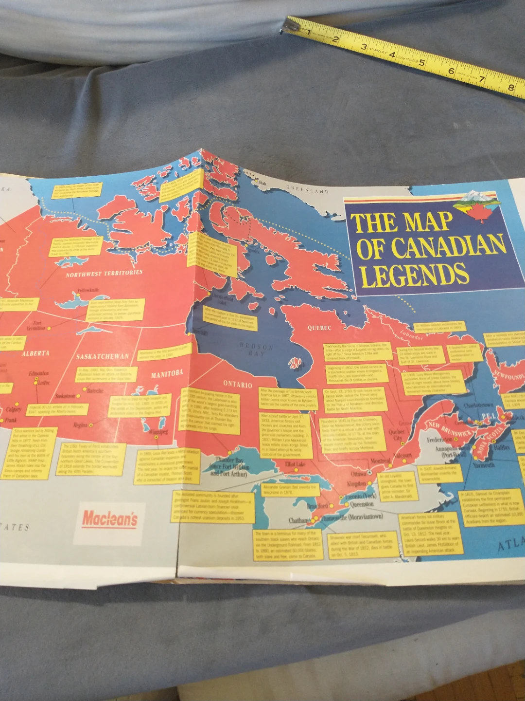 Canada 125 July 1992 Newspaper, Map and Bumper Sticker - photo 4