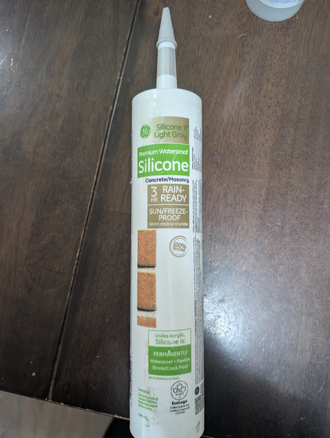 GE Silicone II Light Gray Concrete/Masonry Sealant