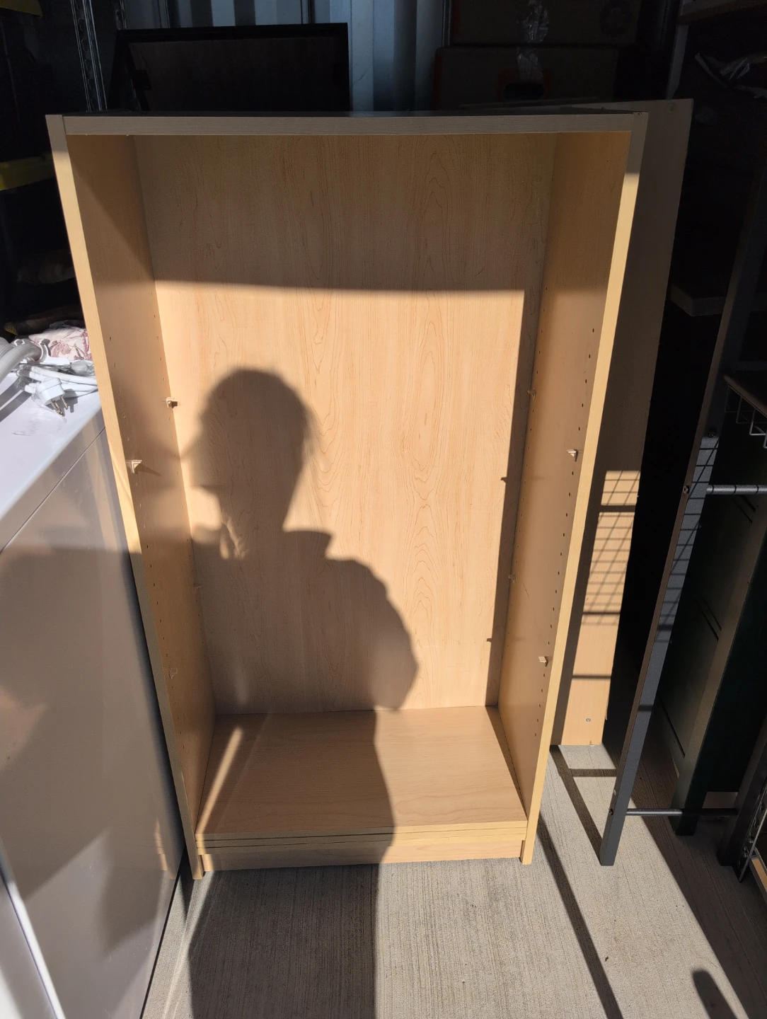 2 Light Wood Veneer Bookshelf