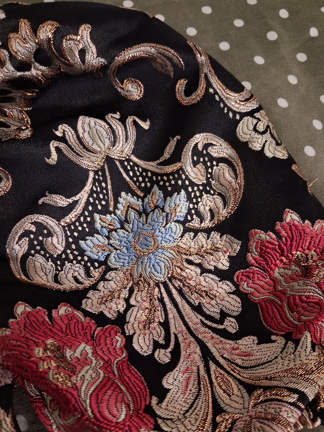Black Floral Brocade Corset Top - photo 2