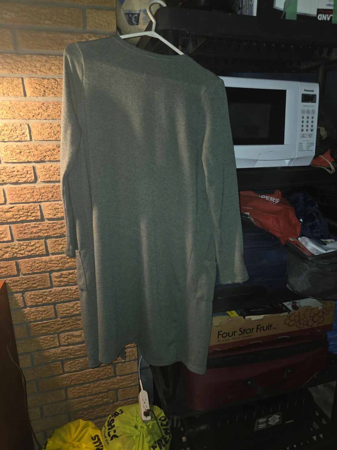 Revamped Olive Green Open Cardigan - photo 2