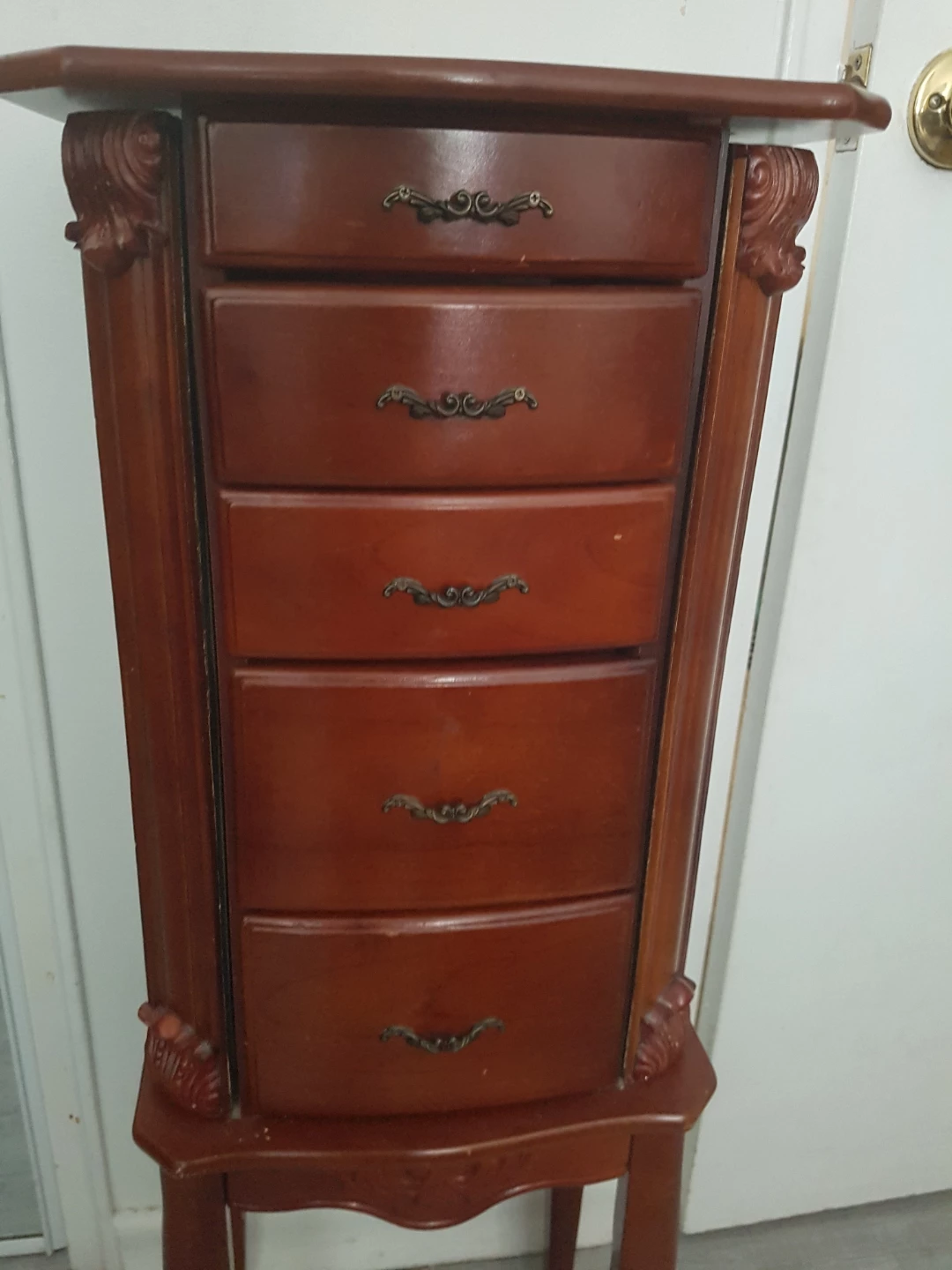Tall Wooden Jewelry Armoire - photo 3