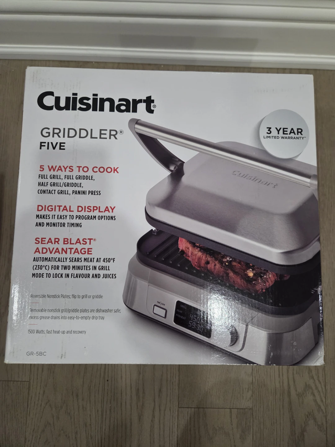 Cuisinart Griddler Five GR-5BC