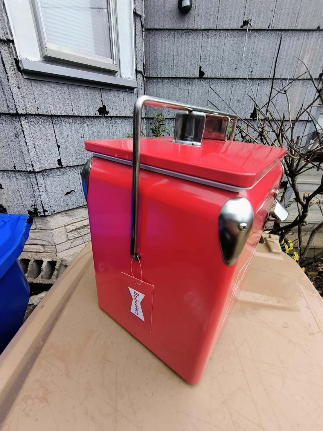Budweiser Metal cooler Hold 22 cans - photo 3