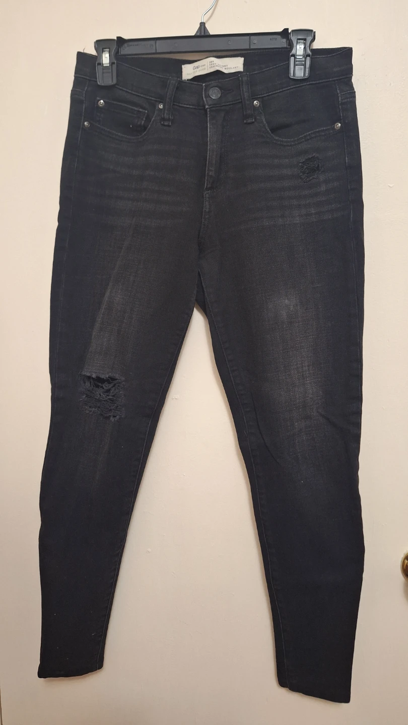 Y2K Vintage Gap True Skinny Jeans Black 28T