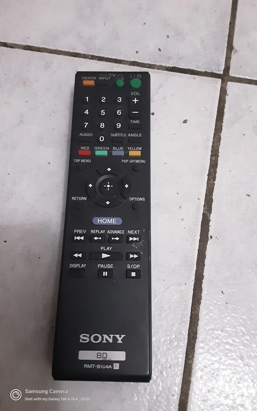 Sony RMT-B104A Blu-ray Remote
