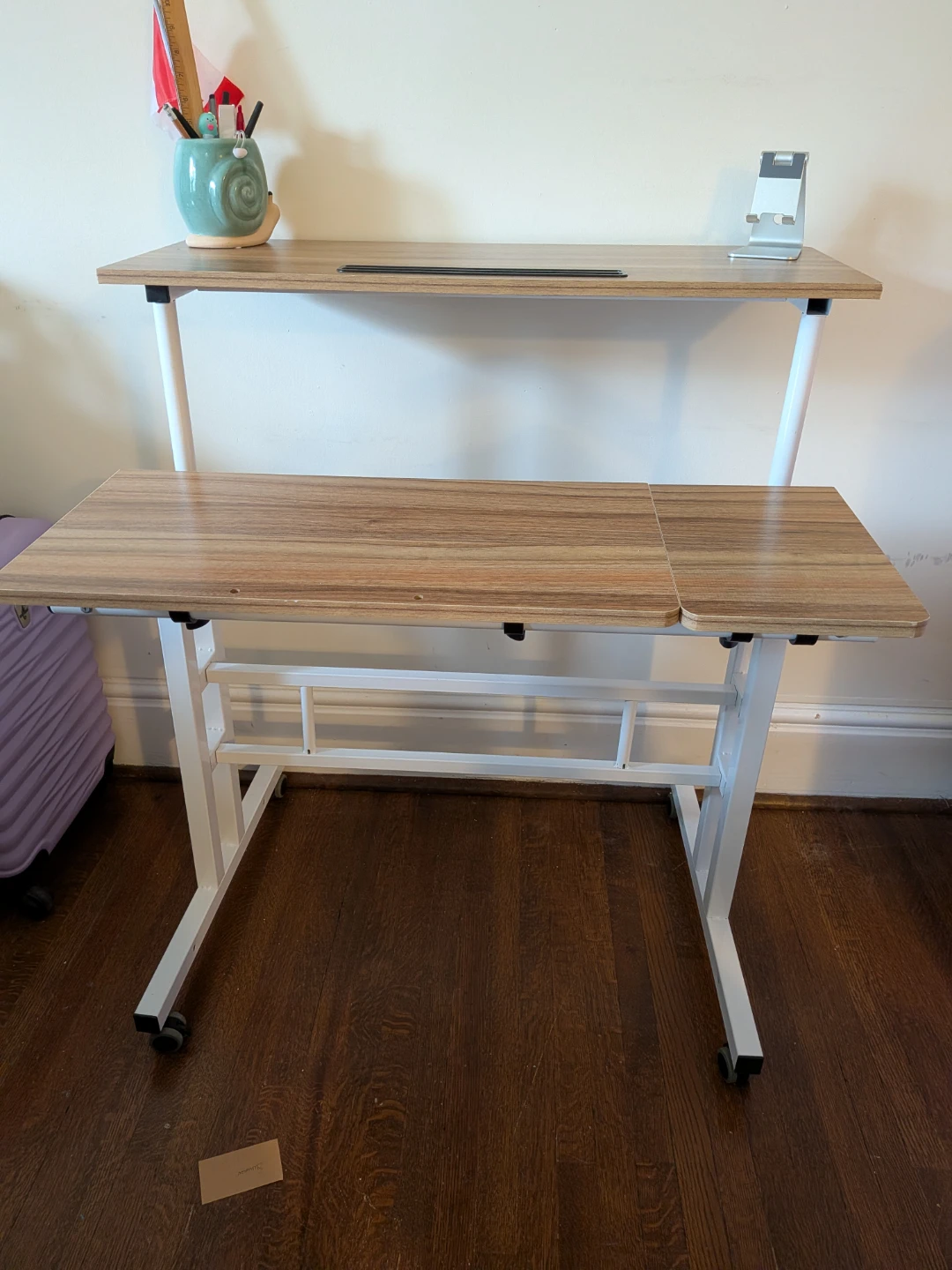 Wrought Studio Mobile Sit-Stand Desk - photo 4