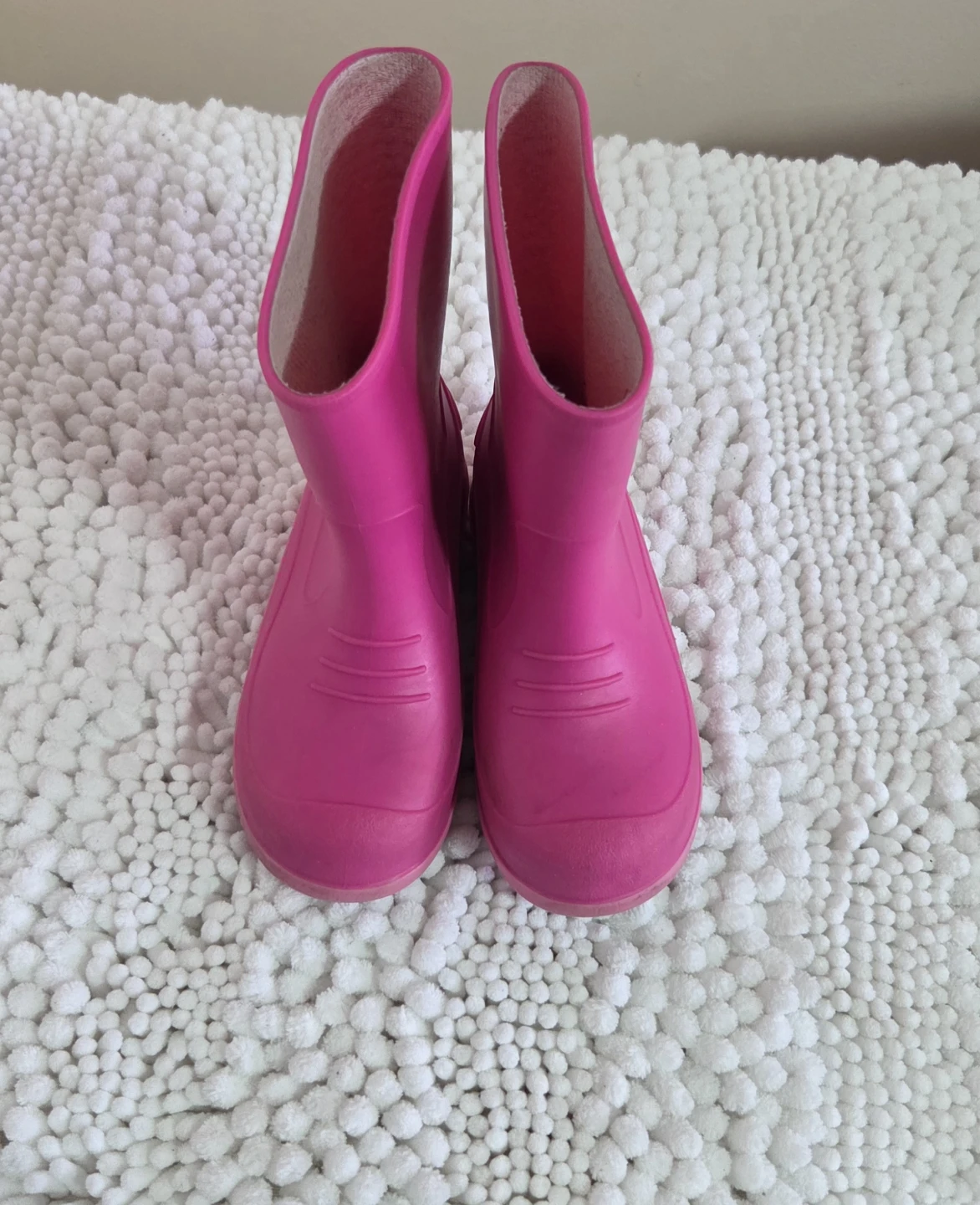 Pink Rubber Rain Boots