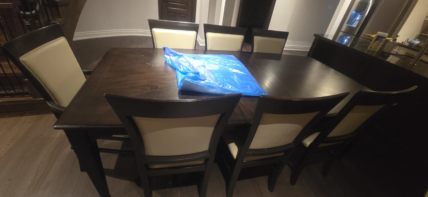 Dining table set with 8 chairs - photo 2