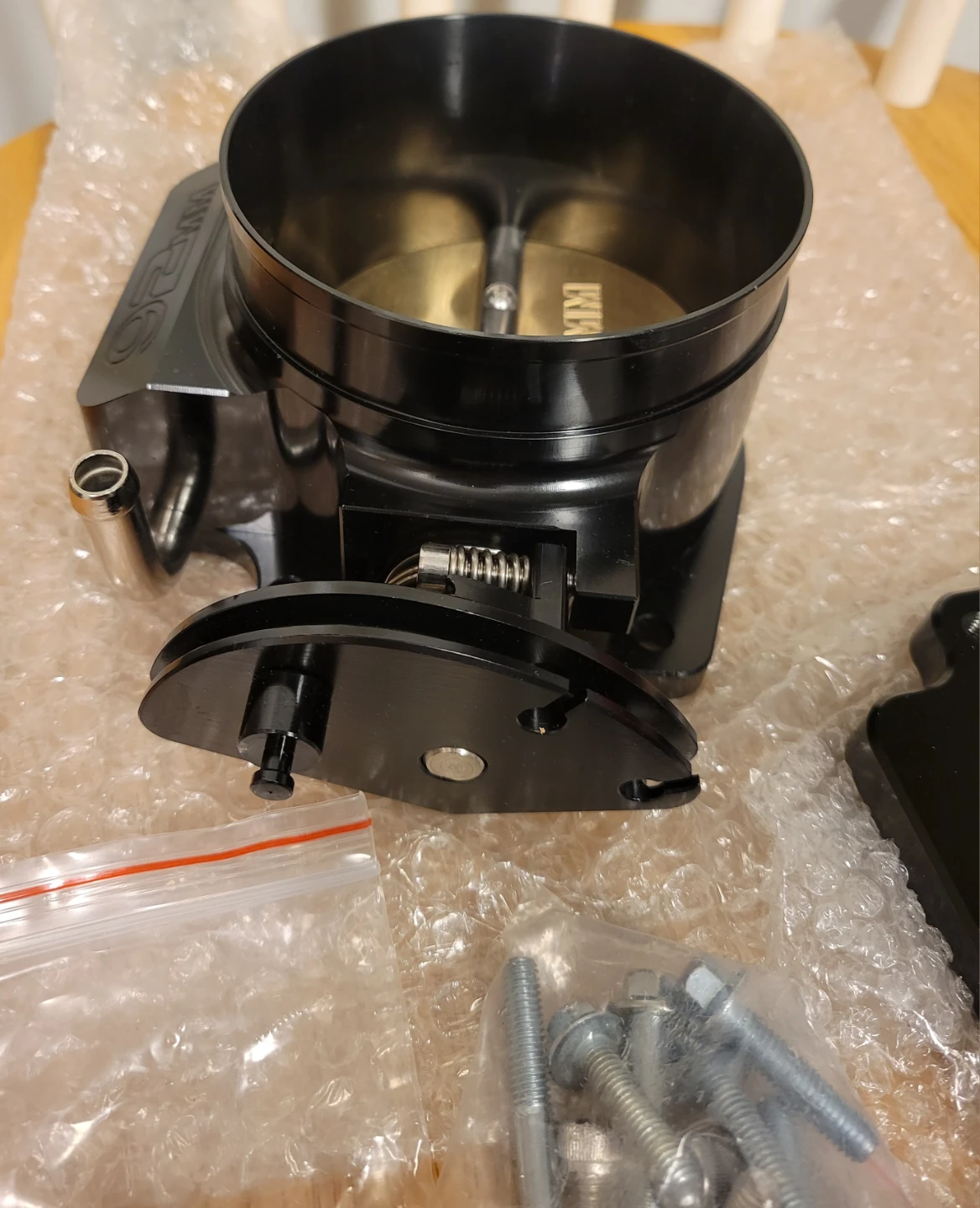 92mm Throttle Body+TPS IAC Adapter Plate Chevy GM Gen III LSX LS - photo 2
