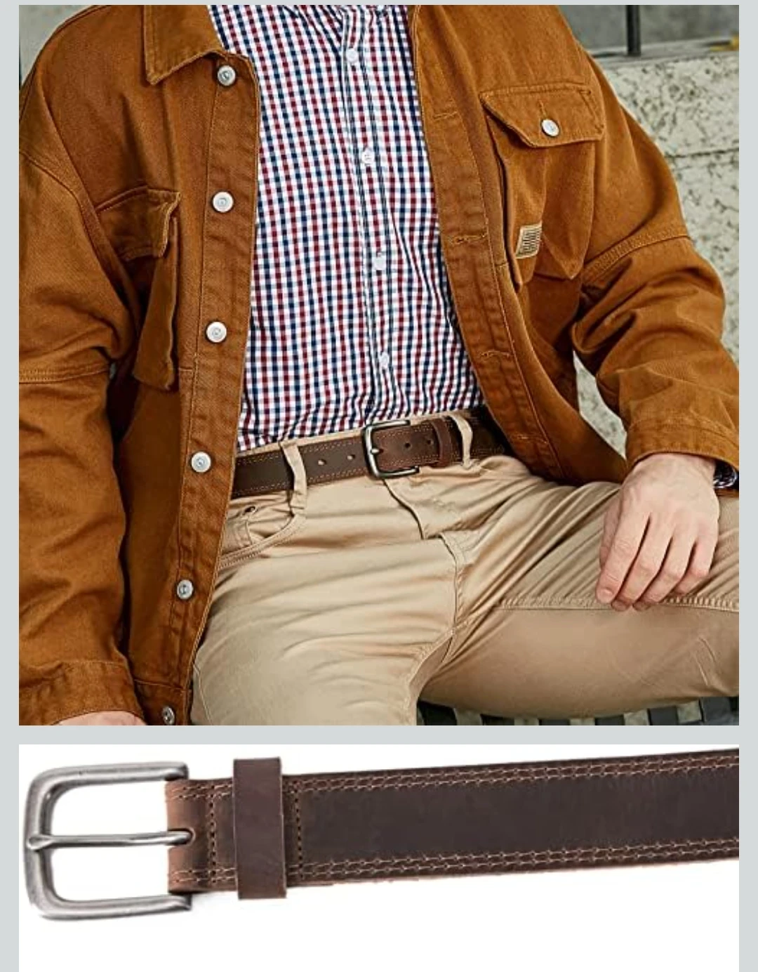 Vatan Genuine Leather Belt Brown🏈 - photo 3