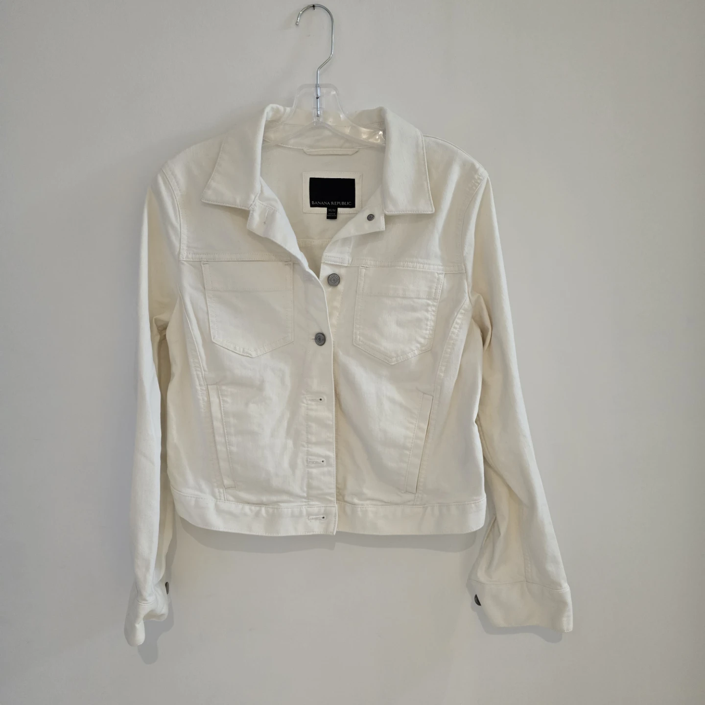 Banana Republic White Denim Jacket