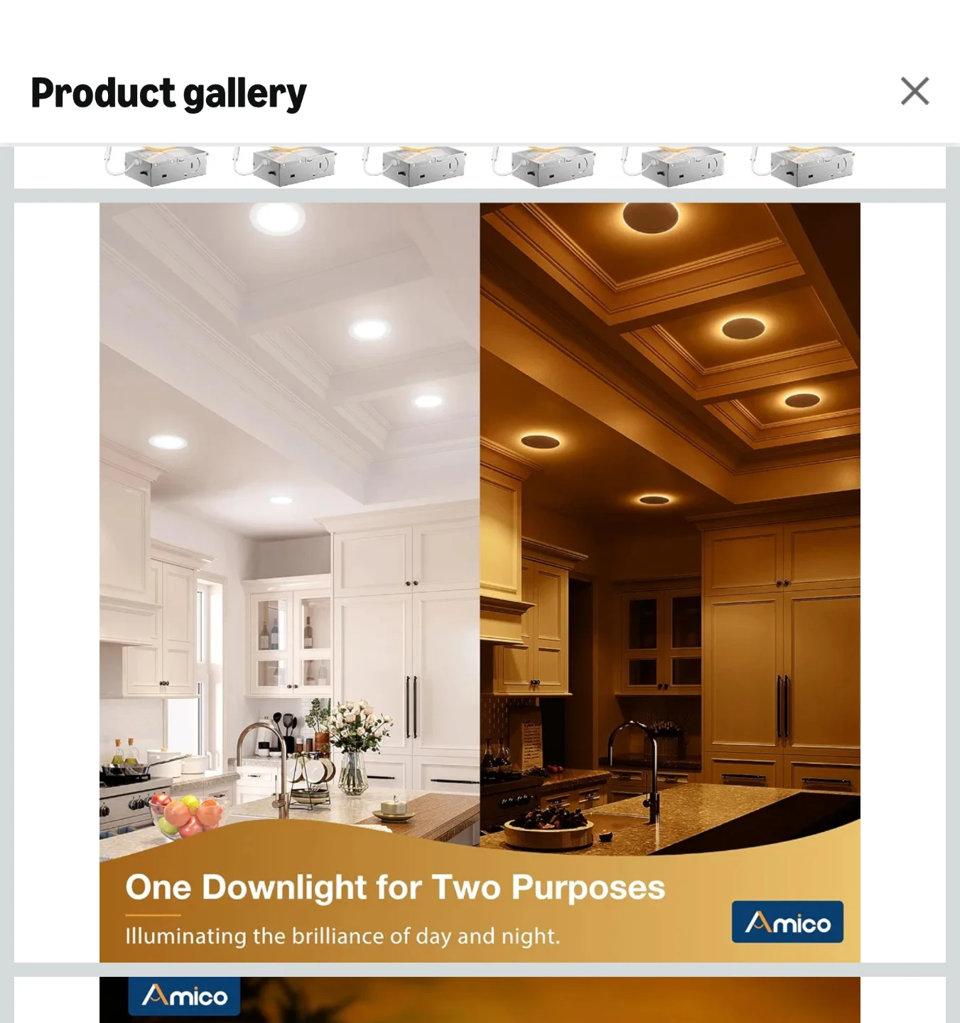 Amico LED Recessed Downlights with Night Light Mode - photo 2