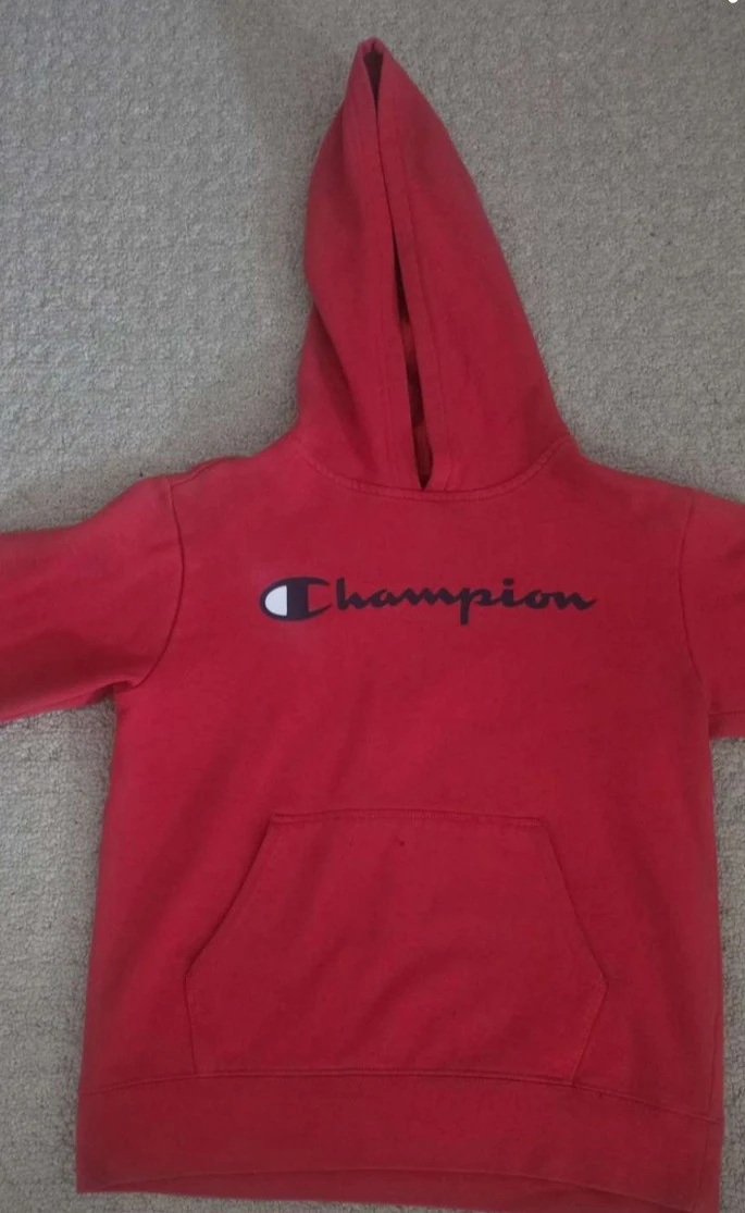 Red Champion Hoodie for kids