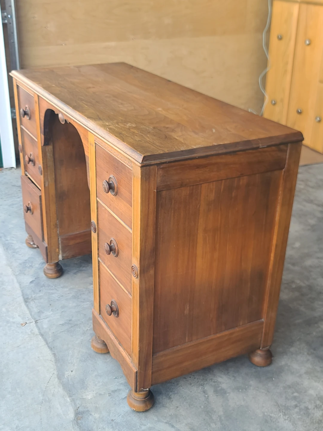 Vintage Wooden Writing Desk - photo 2