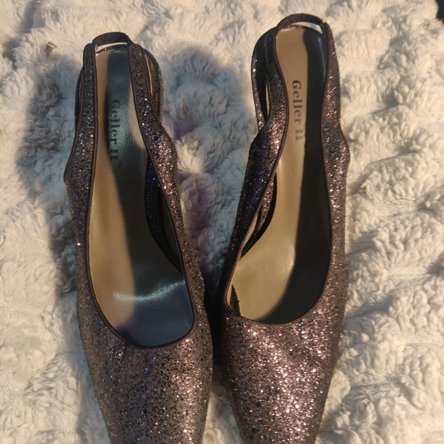 Geller II Glitter Slingback Heels - photo 2
