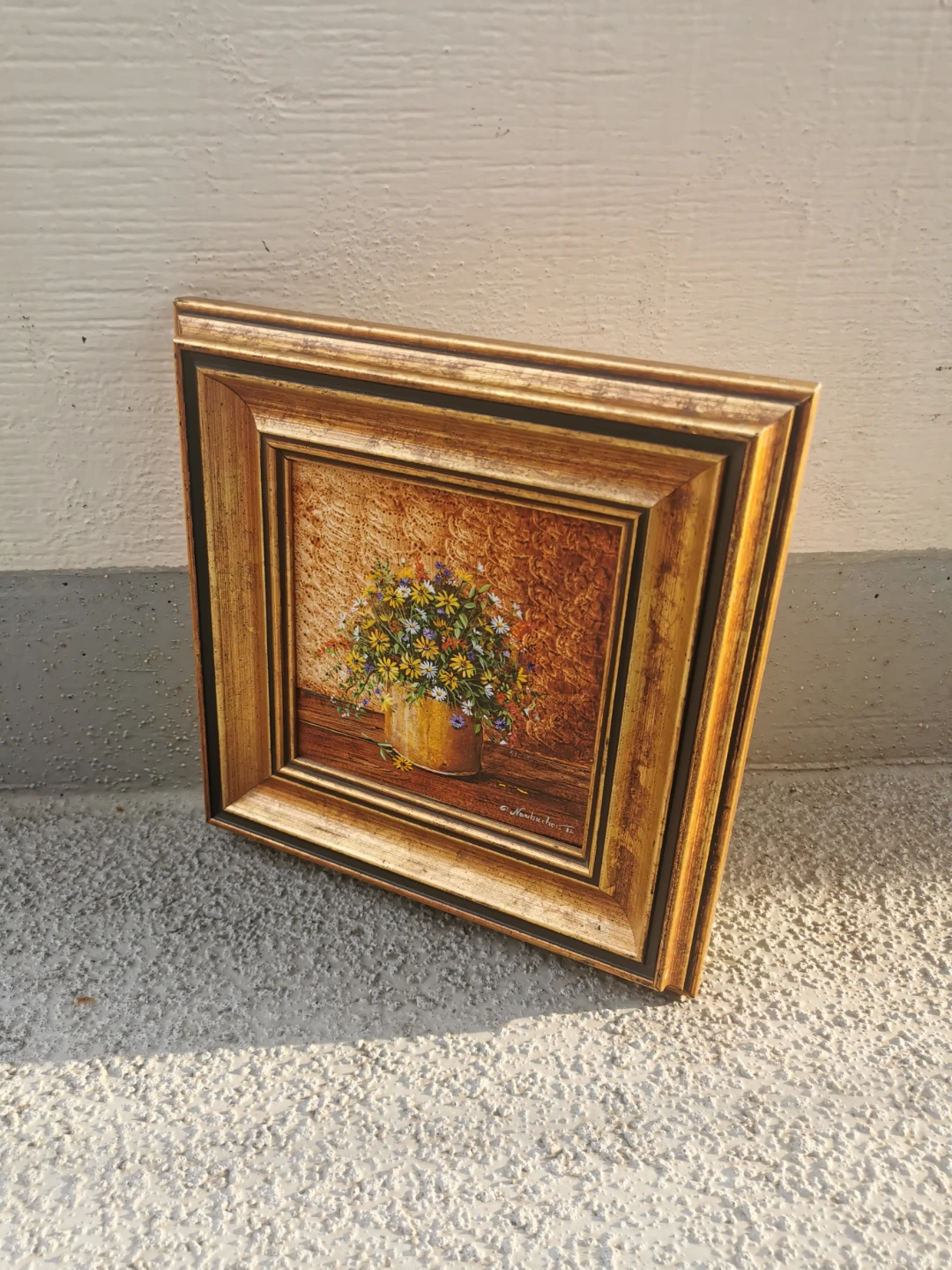 Gerda Neubacher 1982 Original Oil Painting Framed Floral Art - photo 5