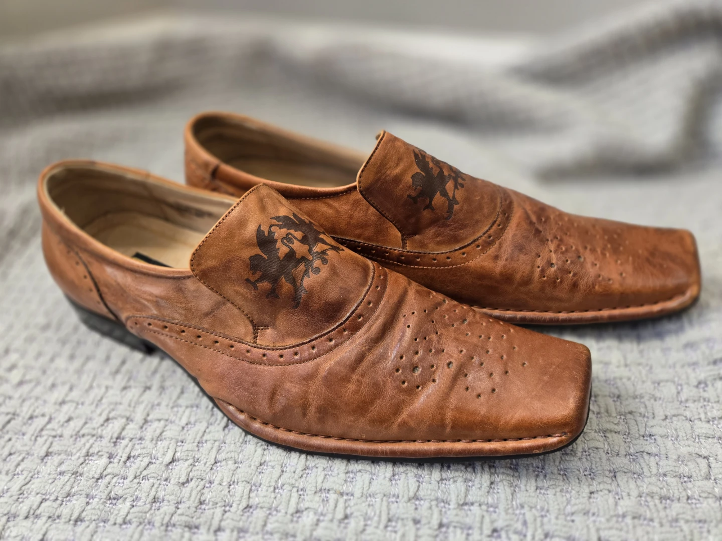 Stacy Adams Brown Leather Loafers