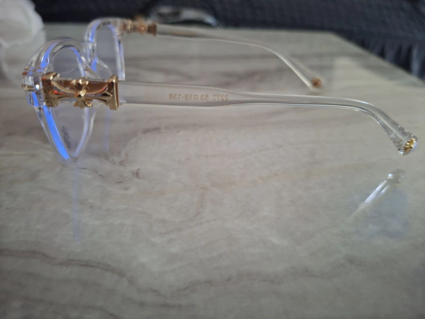 Chrome Hearts Clear Frame Glasses - photo 3