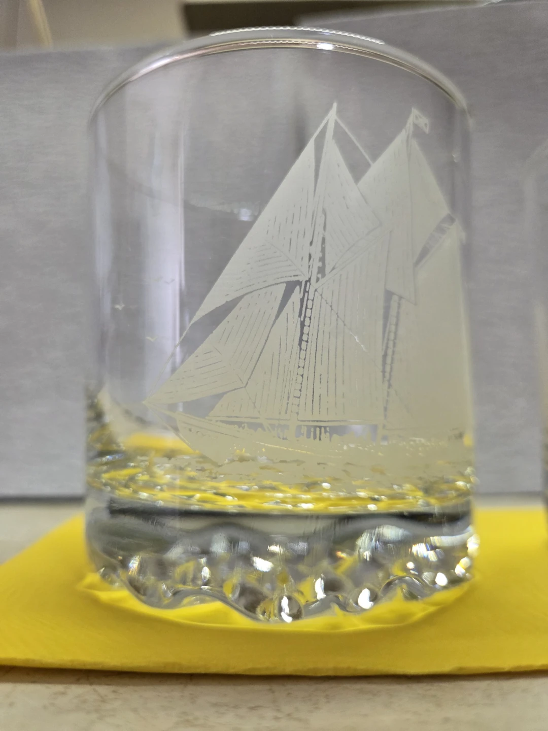 Set of 2 Bluenose Schooner Whiskey Glasses - photo 2