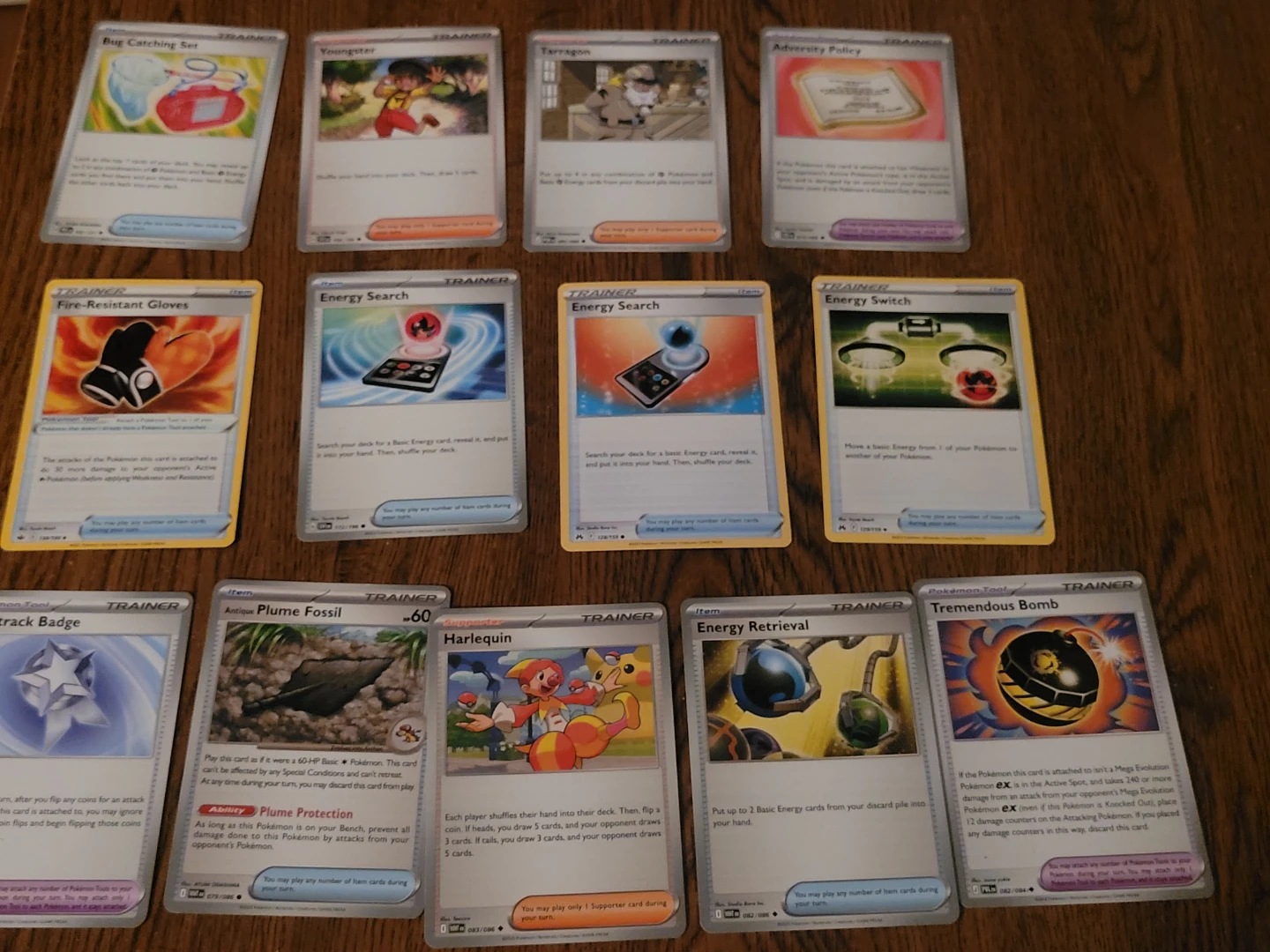 Pokemon trainer cards