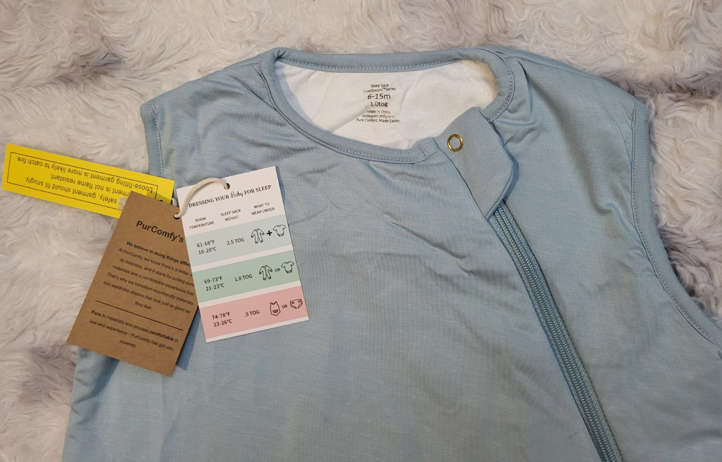 New PurComfy LuxeDreams Sleep Sack 1.0 TOG (6-15m) - photo 2
