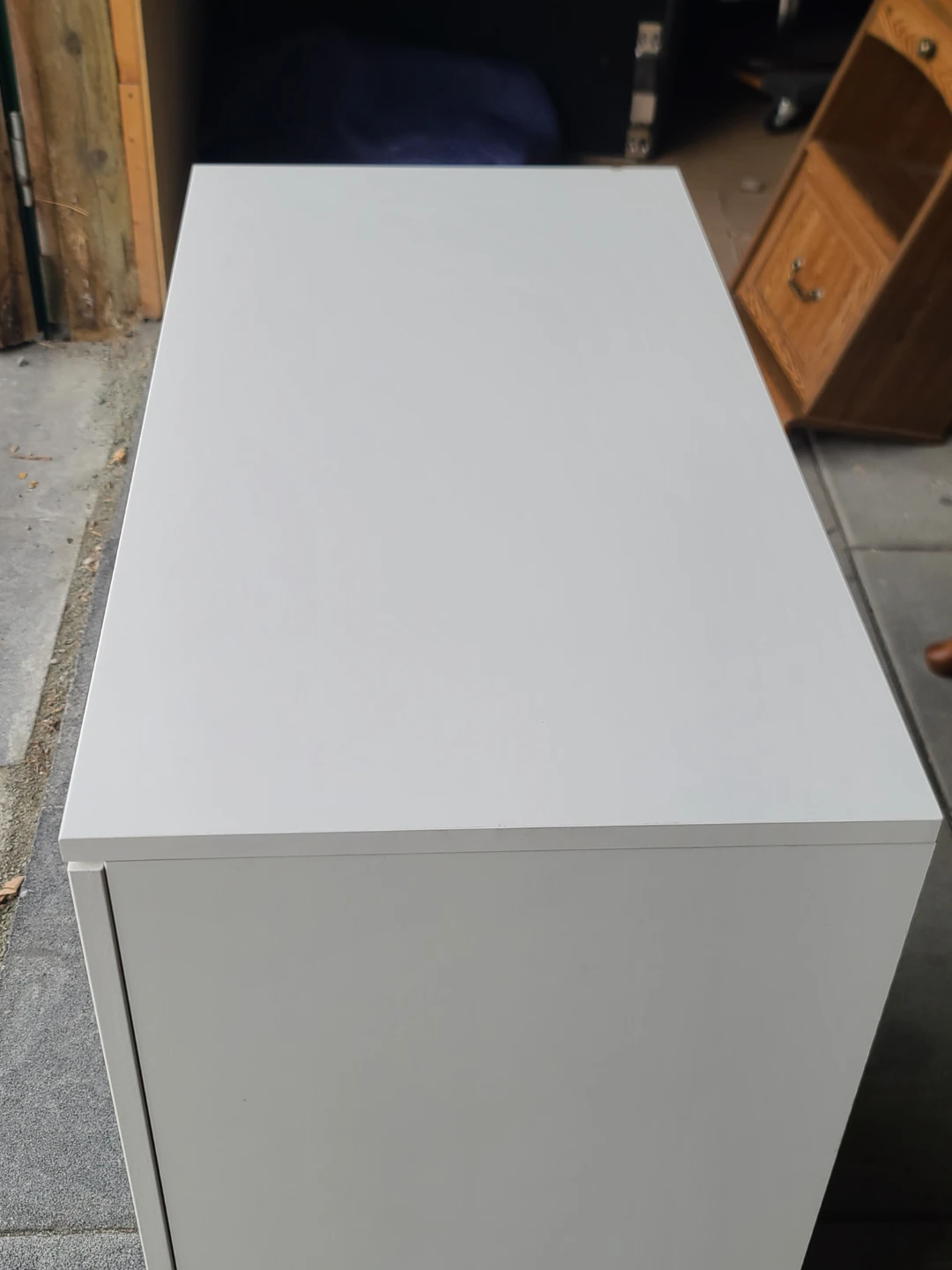 White Two-Door Storage Cabinet - photo 4