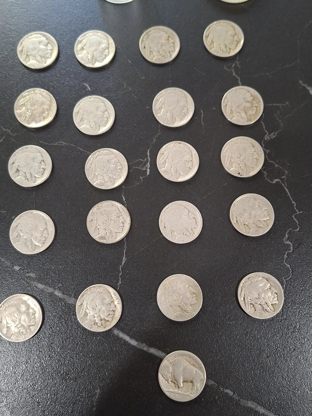 Collection of Vintage Buffalo Indian Head Nickles