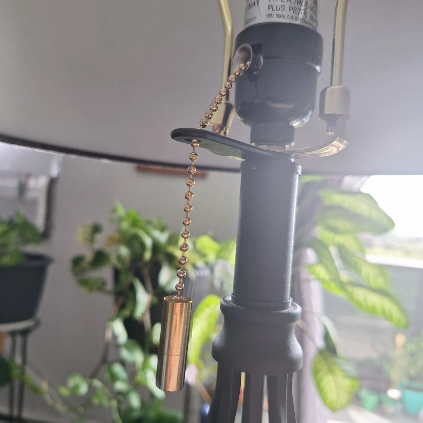 Black Floor Lamp with Pull Chain - photo 4