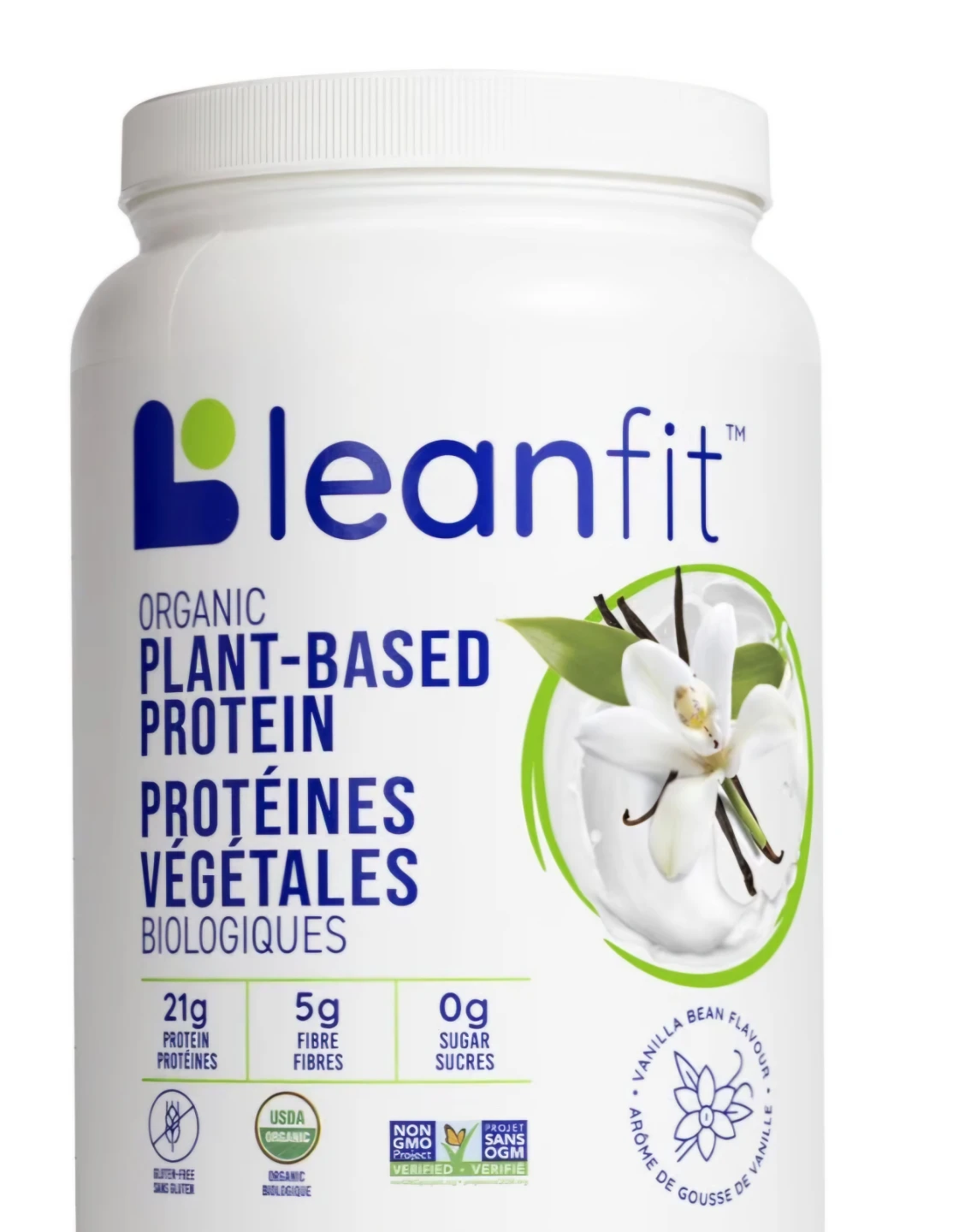 Leanfit Organic Plant-Based Protein Vanilla 517g