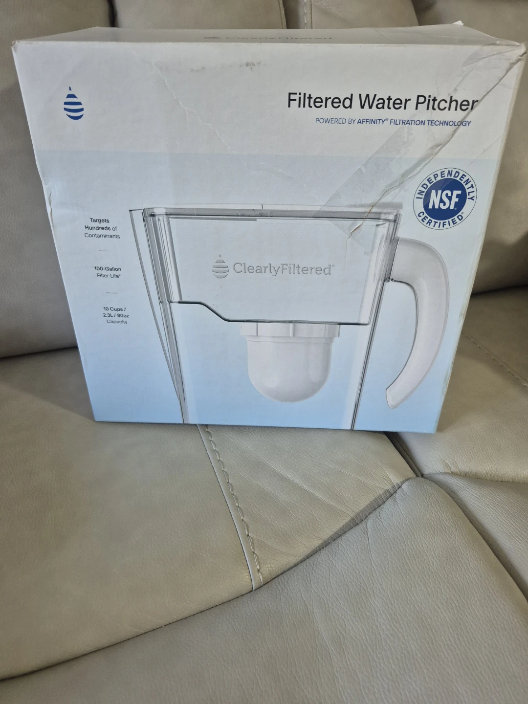Clearly Filtered 10-Cup Water Pitcher