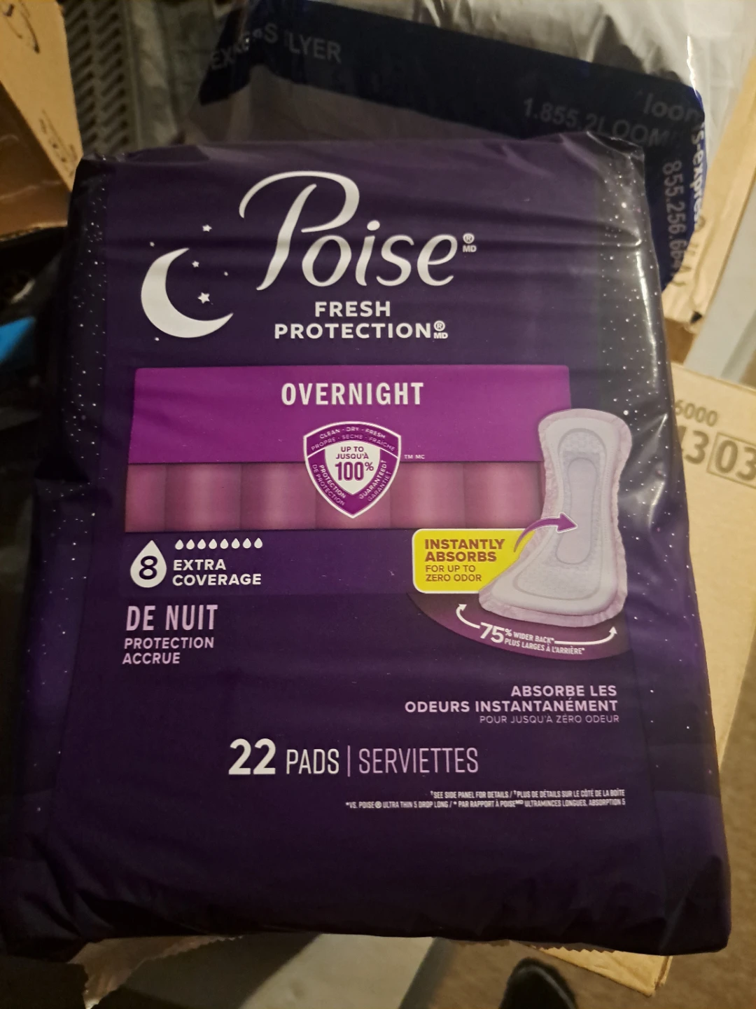 Poise Incontinence Pads for Women (Overnight) - photo 2