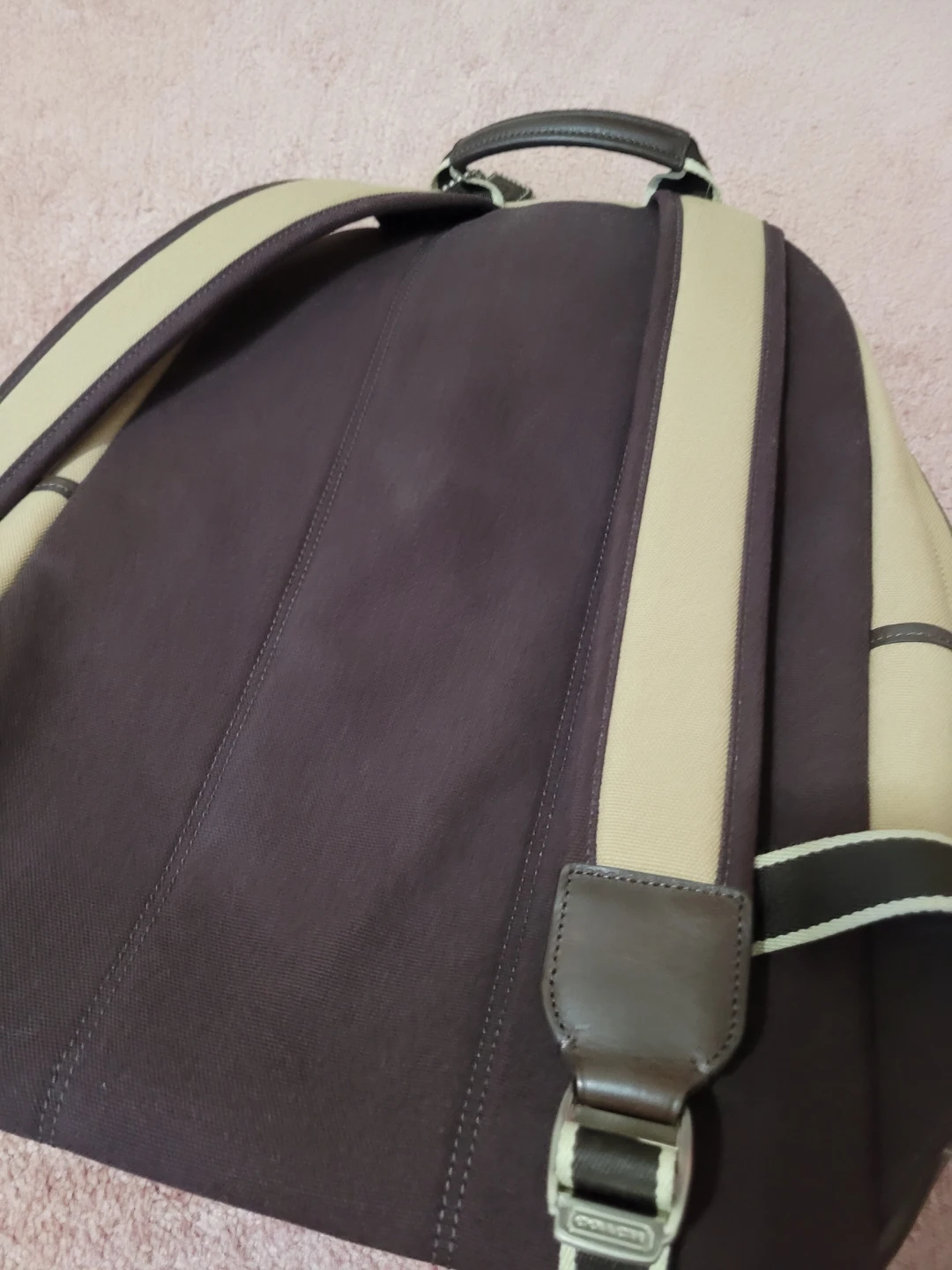 🏈Coach Canvas and Leather Backpack - photo 2